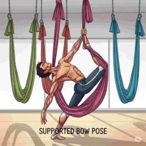Aerial Yoga for Beginners - Supported Bow Pose